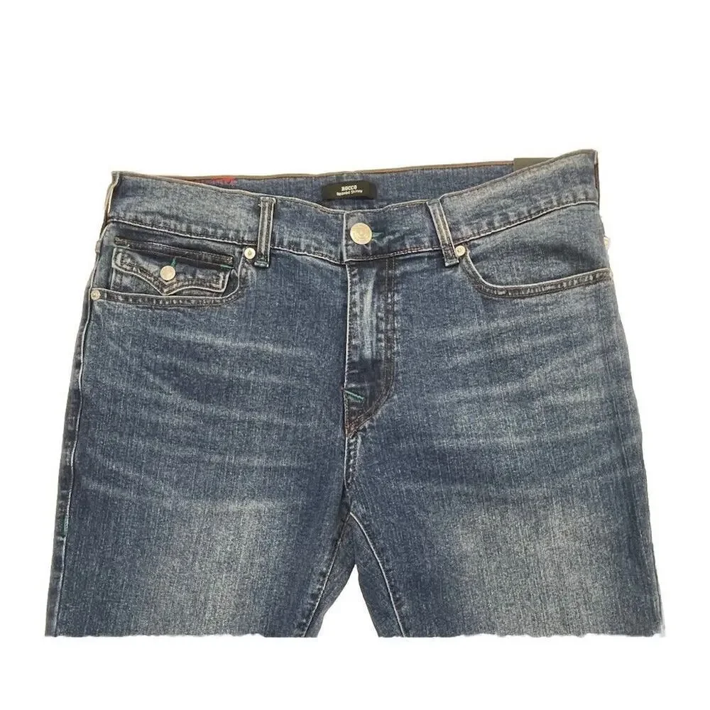 True Religion Rocco Men's Jeans Flap Pockets Relaxed Skinny Size 34X22 (34X31.5)